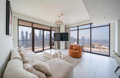 Apartment - 3 - 4 for rent in Marina Vista Tower 2 - Marina Vista - Emaar Beachfront - Dubai Harbour - Dubai