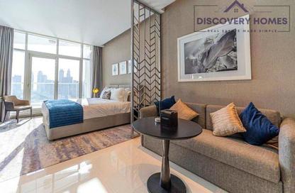 Apartment - Studio - 1 Bathroom for rent in Damac Maison Prive B - Damac Maison Prive - Business Bay - Dubai