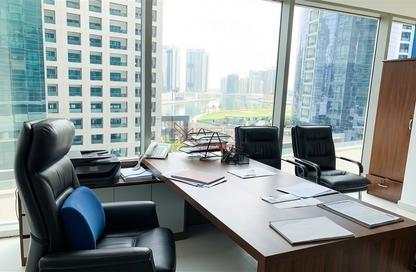 Office Space - Studio - 1 for rent in The Binary Tower - Business Bay - Dubai