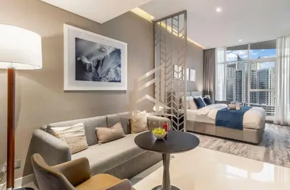 Apartment - Studio - 1 Bathroom for rent in Damac Maison Prive A - Damac Maison Prive - Business Bay - Dubai