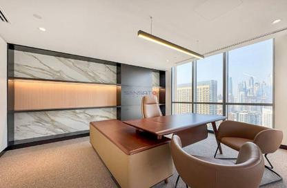 Office Space - Studio - 1 Bathroom for rent in Marina Plaza - Dubai Marina - Dubai