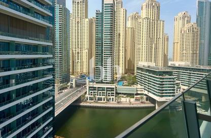 Apartment - Studio - 1 Bathroom for rent in Silverene Tower B - Silverene - Dubai Marina - Dubai