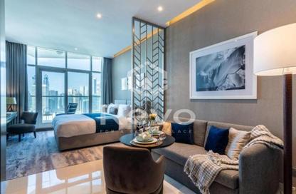 Apartment - Studio - 1 Bathroom for rent in Damac Maison Prive B - Damac Maison Prive - Business Bay - Dubai