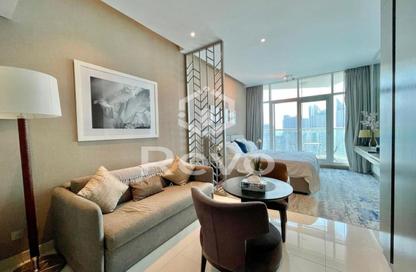 Apartment - Studio - 1 Bathroom for rent in Damac Maison Prive B - Damac Maison Prive - Business Bay - Dubai