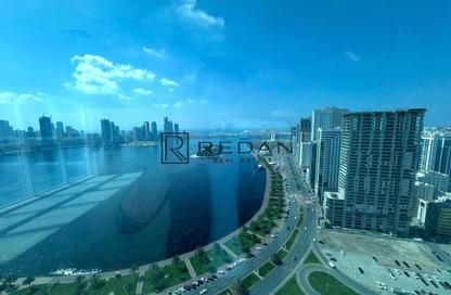 Office Space - 1 Bedroom - 1 Bathroom for rent in Business Tower - Al Majaz 2 - Al Majaz - Sharjah