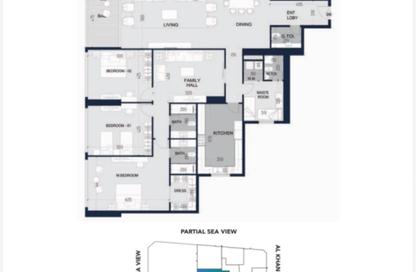Apartment - 3 - 3 for sale in Al Alia Tower - Al Khan - Sharjah Apartment - 3 - 3 for sale in Al Alia Tower - Al Khan - Sharjah