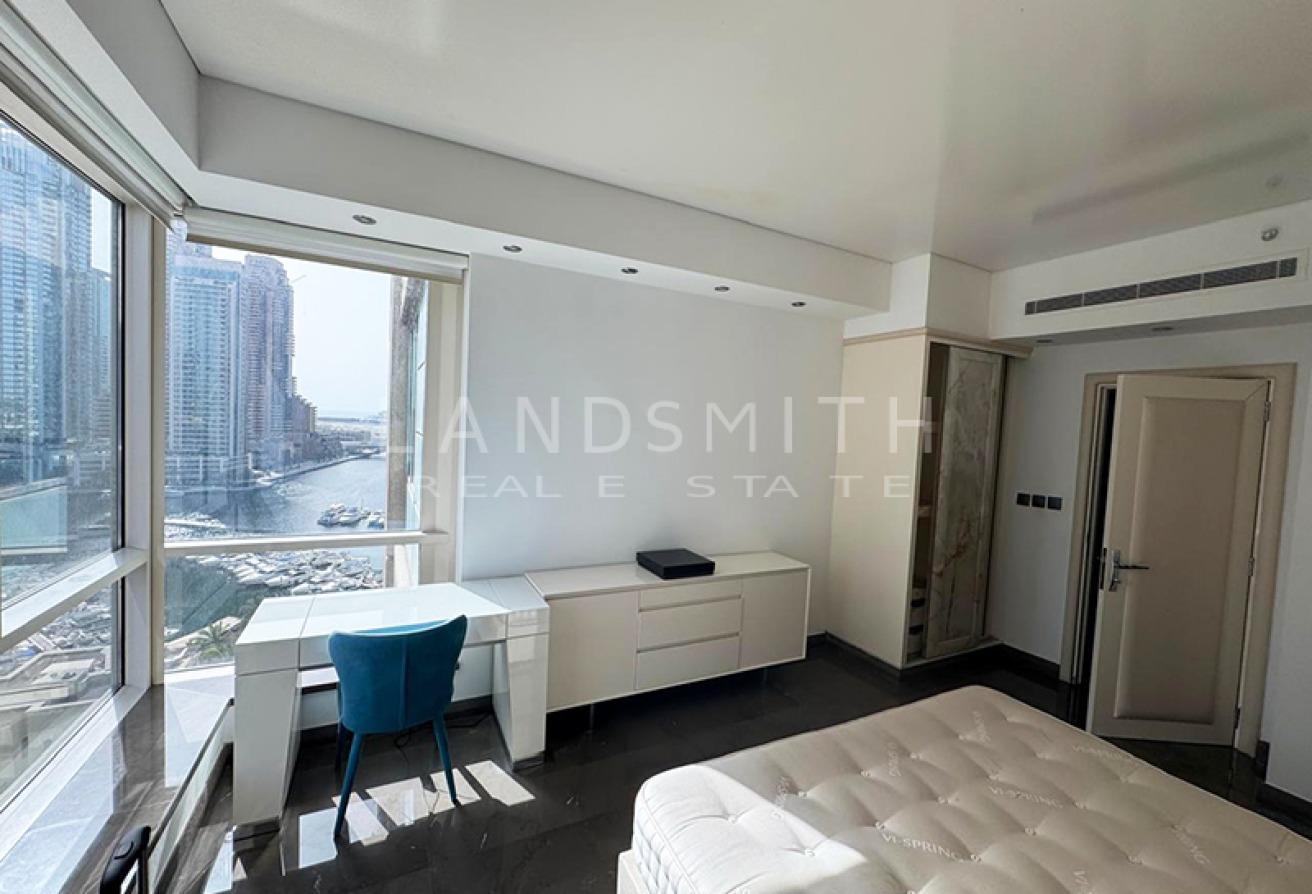2 Bed Plus Study | Full Marina View | Furnished photo 17