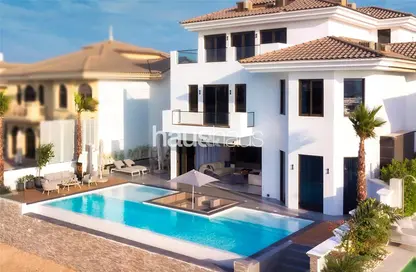 Villa - 6 Bedrooms - 7 Bathrooms for rent in Garden Homes Frond M - Garden Homes - Palm Jumeirah - Dubai