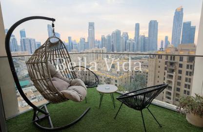 Apartment - 2 Bedrooms - 2 Bathrooms for rent in Burj Royale - Downtown Dubai - Dubai