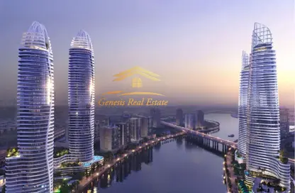 شقة - 1 حمام للبيع في تاج القناة 2 - كانال كراون - الخليج التجاري - دبي