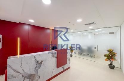 Office Space - Studio - 1 Bathroom for rent in Clover Bay Tower - Business Bay - Dubai