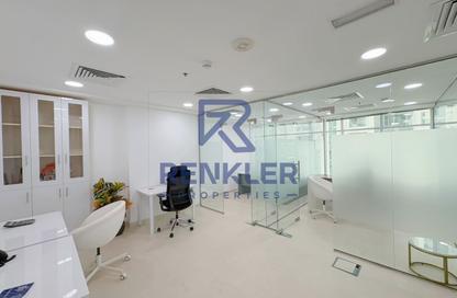 Office Space - Studio - 1 Bathroom for rent in Clover Bay Tower - Business Bay - Dubai