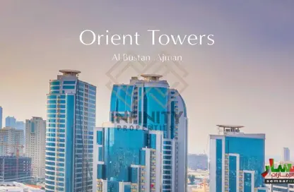 Apartment - 1 Bedroom - 2 Bathrooms for sale in Orient Tower 1 - Orient Towers - Al Bustan - Ajman