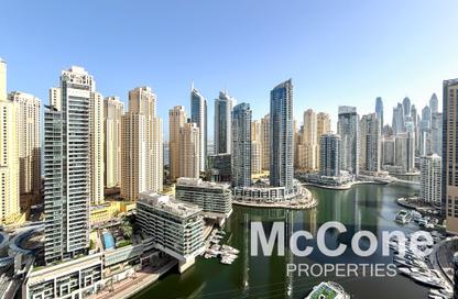 Apartment - 3 Bedrooms - 4 Bathrooms for rent in Silverene Tower A - Silverene - Dubai Marina - Dubai