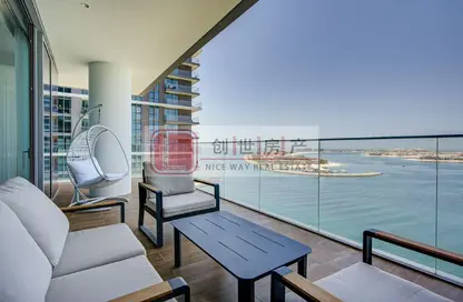 شقة - 3 غرف نوم - 3 حمامات للايجار في برج Beach Isle 2 - بيتش آيل - إعمار بيتشفرونت - دبي هاربور - دبي