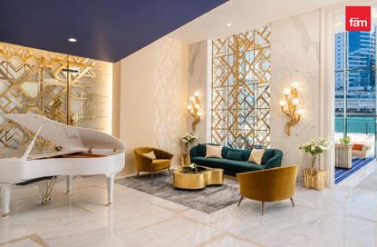 Apartment - Studio - 1 Bathroom for rent in Damac Maison Prive A - Damac Maison Prive - Business Bay - Dubai