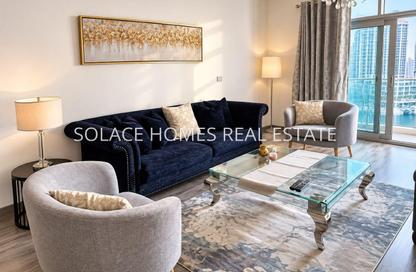 Apartment - 1 - 1 for rent in Marina Terrace - Dubai Marina - Dubai