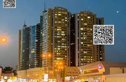 شقة - غرفة نوم - 2 حمامات للايجار في أبراج هورايزون - عجمان وسط المدينة - عجمان