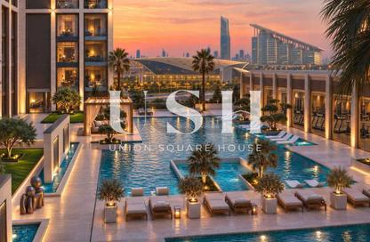 Apartment - 1 - 1 for sale in Binghatti Starfall - Al Jaddaf - Dubai