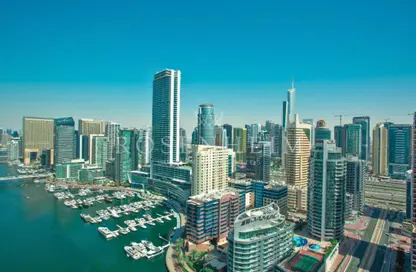 شقة - غرفة نوم - 2 حمامات للايجار في برج التألق 1 - أبراج البريق - دبي مارينا - دبي