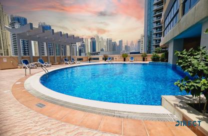 Apartment - 1 Bedroom - 2 Bathrooms for rent in Zumurud Tower - Dubai Marina - Dubai