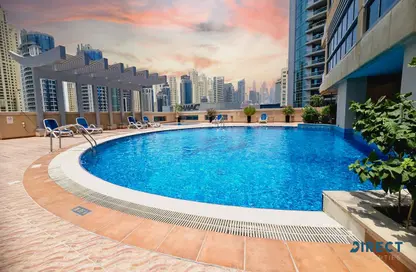 شقة - غرفة نوم - 2 حمامات للايجار في برج الزمرد - دبي مارينا - دبي شقة - غرفة نوم - 2 حمامات للايجار في برج الزمرد - دبي مارينا - دبي