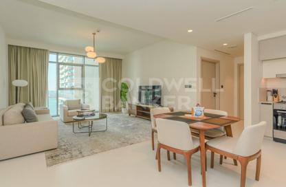 Apartment - 1 - 1 for rent in Marina Vista Tower 1 - Marina Vista - Emaar Beachfront - Dubai Harbour - Dubai