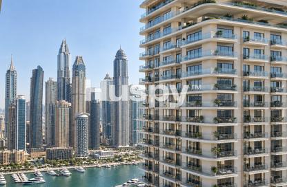 Apartment - 3 - 3 for sale in Beachgate by Address - Emaar Beachfront - Dubai Harbour - Dubai