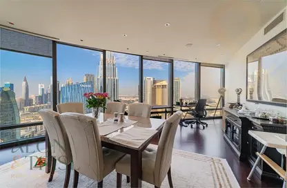 شقة - 3 غرف نوم - 3 حمامات للايجار في برج خليفة المنطقة 2ب - برج خليفة - وسط مدينة دبي - دبي