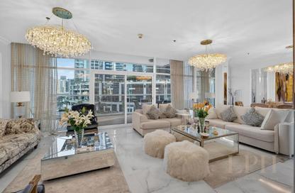 Apartment - 3 Bedrooms - 4 Bathrooms for rent in Continental Tower - Dubai Marina - Dubai