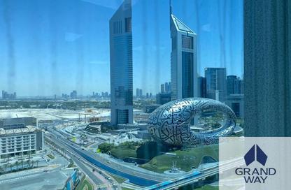 Office Space - Studio - 4 Bathrooms for rent in Latifa Tower - Sheikh Zayed Road - Dubai