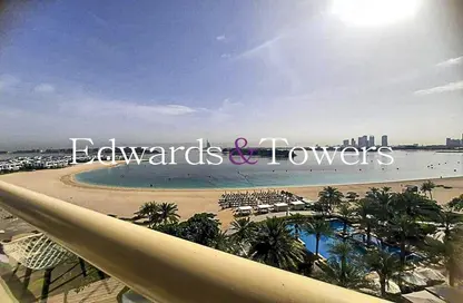 شقة - 2 غرف نوم - 3 حمامات للايجار في الخضراوي - مساكن شور لاين - نخلة جميرا - دبي