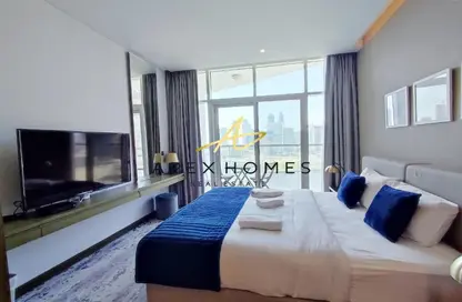Apartment - Studio - 1 Bathroom for rent in Damac Maison Prive A - Damac Maison Prive - Business Bay - Dubai
