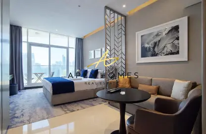 Apartment - Studio - 1 Bathroom for rent in Damac Maison Prive A - Damac Maison Prive - Business Bay - Dubai