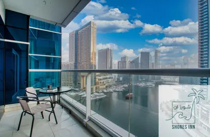 Apartment - 2 Bedrooms - 3 Bathrooms for rent in Continental Tower - Dubai Marina - Dubai
