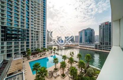 Apartment - Studio - 1 Bathroom for rent in Damac Maison Prive A - Damac Maison Prive - Business Bay - Dubai