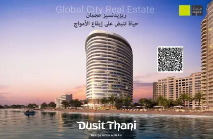 شقة - غرفة نوم - 1 حمام للبيع في طريق كورنيش عجمان - عجمان شقة - غرفة نوم - 1 حمام للبيع في طريق كورنيش عجمان - عجمان