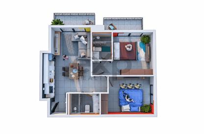 Apartment - 2 - 3 for sale in Sun Point Dubai B - Sun Point Dubai - Dubai Production City (IMPZ) - Dubai