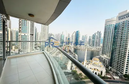 شقة - غرفة نوم - 2 حمامات للايجار في سكاي فيو - دبي مارينا - دبي