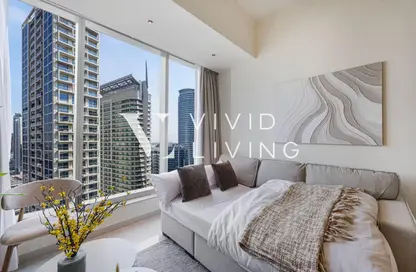 Apartment - 1 Bedroom - 2 Bathrooms for rent in Silverene Tower B - Silverene - Dubai Marina - Dubai