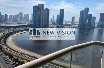 Apartment - 2 Bedrooms - 3 Bathrooms for rent in Asas Tower - Al Khan Lagoon - Al Khan - Sharjah
