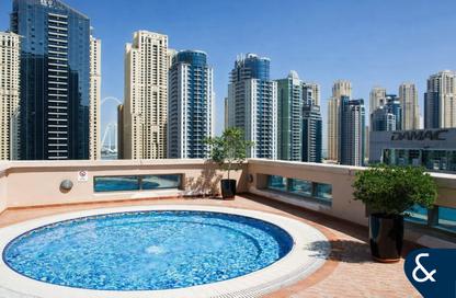 Apartment - Studio - 1 Bathroom for rent in Zumurud Tower - Dubai Marina - Dubai