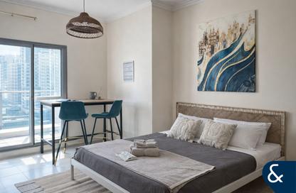 Apartment - Studio - 1 Bathroom for rent in Zumurud Tower - Dubai Marina - Dubai