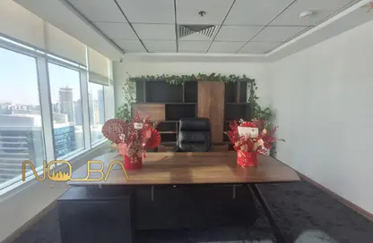 Office Space - Studio - 1 Bathroom for rent in Clover Bay Tower - Business Bay - Dubai