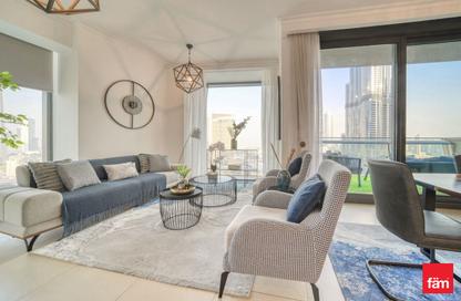 Apartment - 3 - 3 for rent in Burj Vista Tower 1 - Burj Vista - Downtown Dubai - Dubai