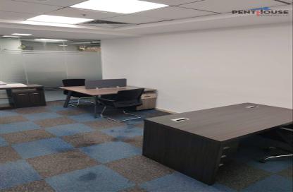 Business Centre - Studio - 2 Bathrooms for rent in Clover Bay Tower - Business Bay - Dubai