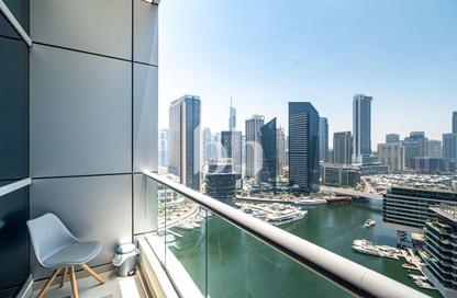 Apartment - 1 Bedroom - 2 Bathrooms for rent in Bay Central Tower Central - Bay Central - Dubai Marina - Dubai