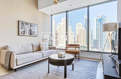 Apartment - 1 - 2 for rent in Silverene Tower B - Silverene - Dubai Marina - Dubai