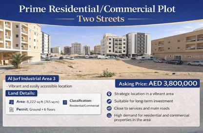 Land - Studio for sale in Al Jurf Industrial 3 - Al Jurf Industrial - Ajman