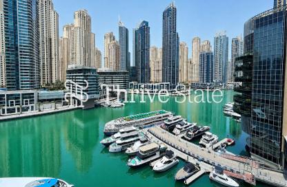 Apartment - 1 Bedroom - 2 Bathrooms for rent in Silverene Tower B - Silverene - Dubai Marina - Dubai
